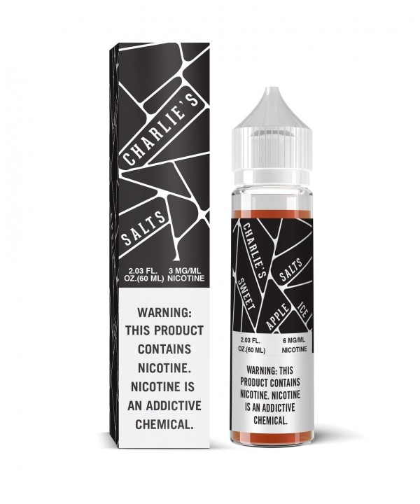 CHARLIE'S SALTS | Black - Sweet Apple Ice 60ML eLiquid