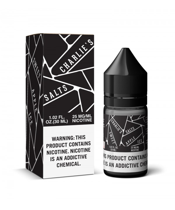 CHARLIE'S SALTS | Black - Sweet Apple Ice 30ML eLiquid