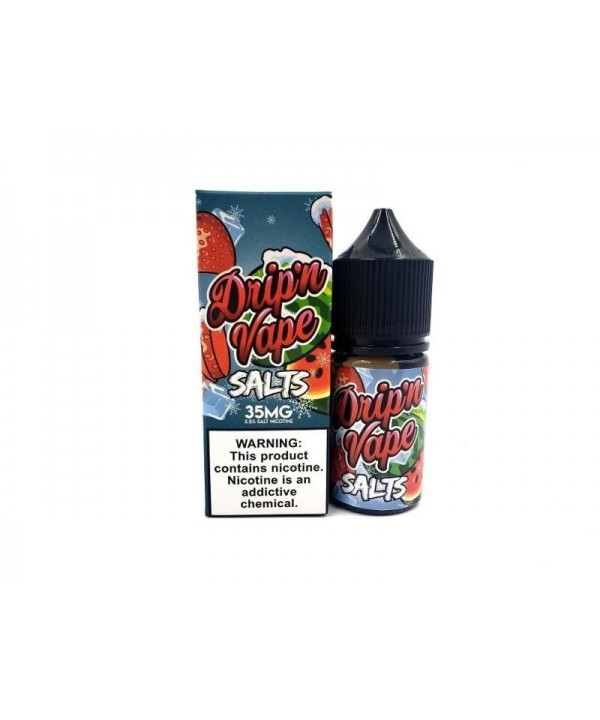 DRIP N VAPE SALTS | Strawberry Melon on Ice 30ML e...