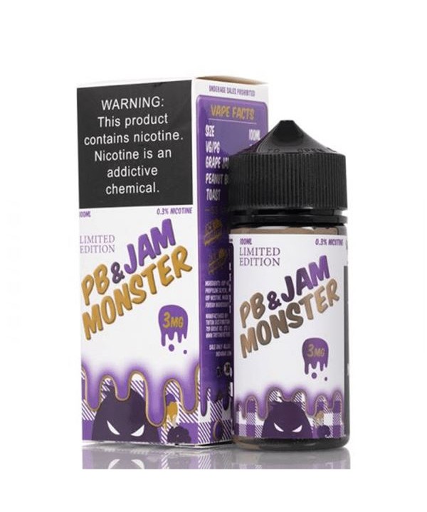 Grape PB&J by Jam Monster E-Liquid | Flawless Vape Shop