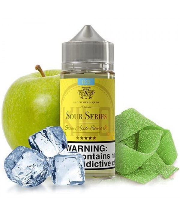 Green Apple Sour Ice by Kilo Sour Series 100ml