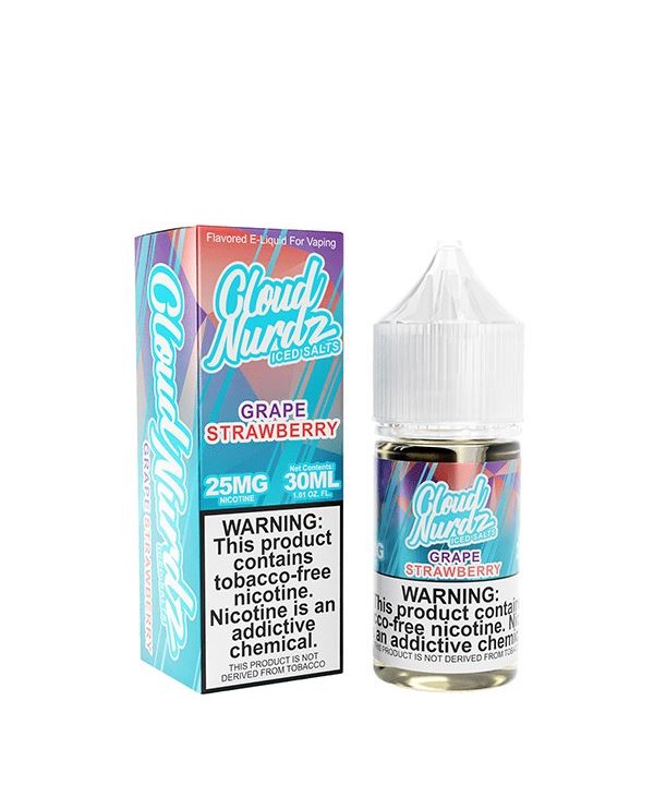 Iced Grape Strawberry by Cloud Nurdz TFN Salts E-Liquid | Flawless Vape Shop