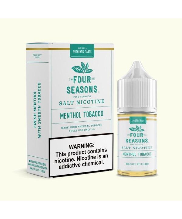 Menthol Tobacco by Four Seasons Salts E-Liquid