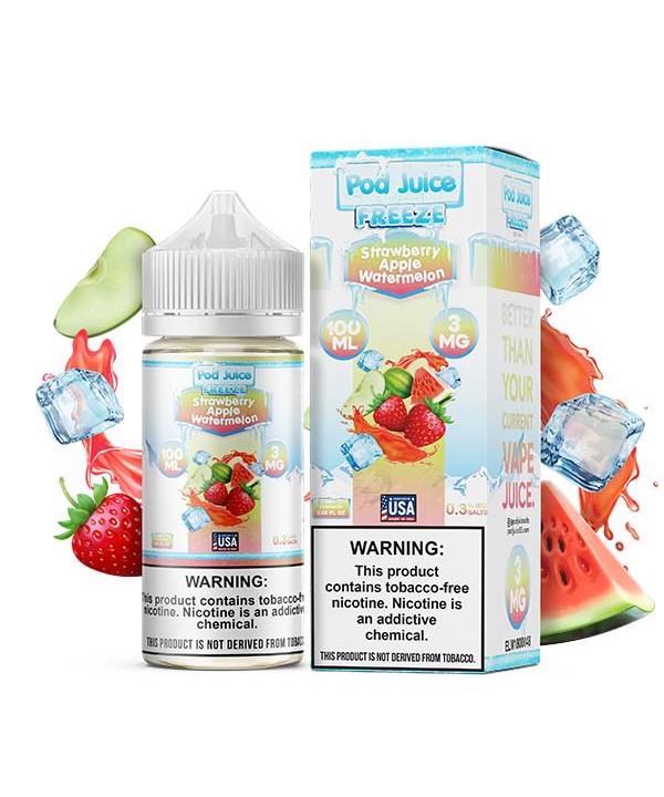 Pod Juice TFN Series 100mL - Strawberry Apple Watermelon Freeze