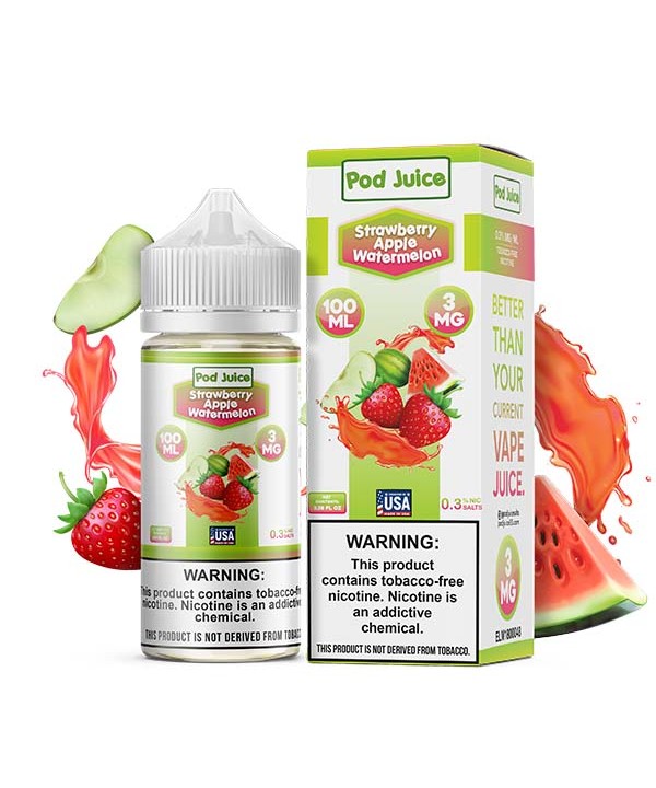 Pod Juice TFN Series 100mL - Strawberry Apple Wate...