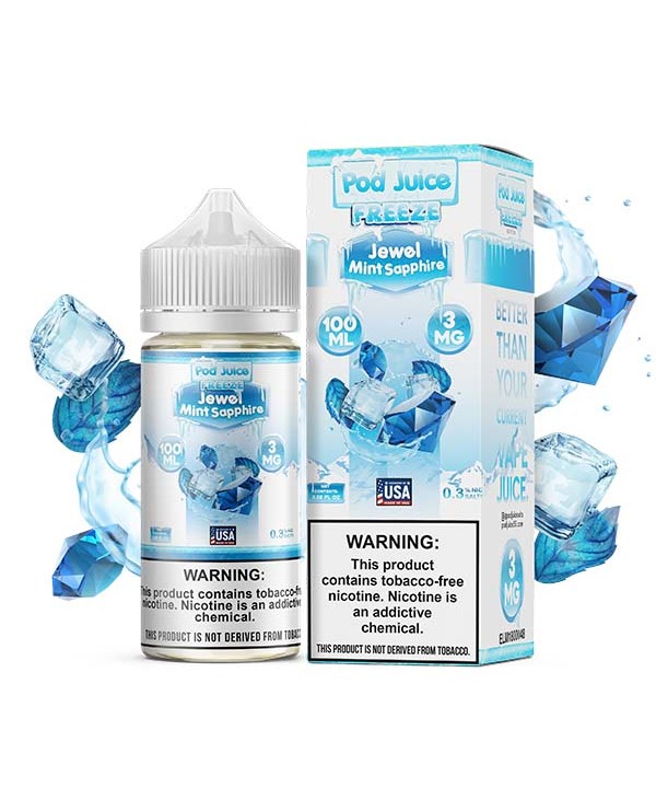 Pod Juice TFN Series 100mL - Jewel Mint Sapphire Freeze