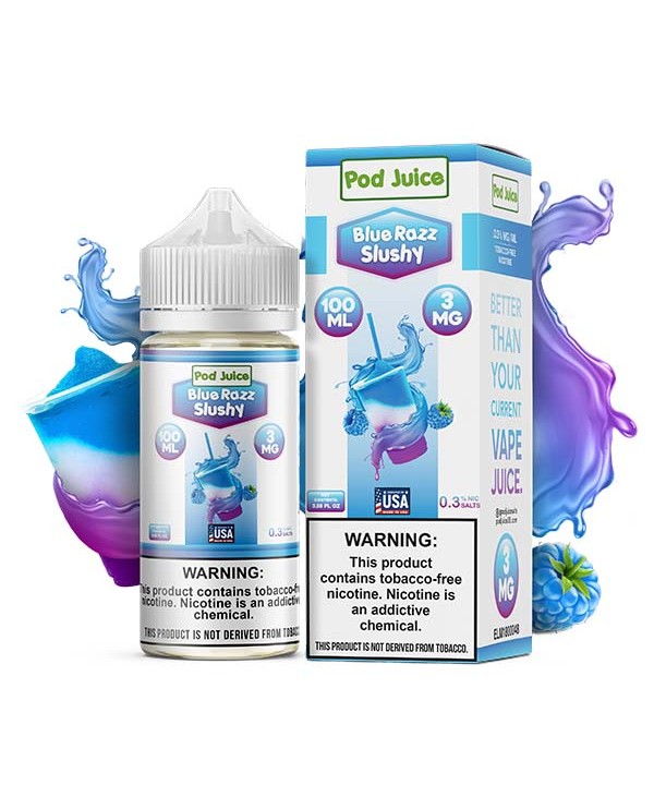 Pod Juice TFN Series 100mL - Blue Razz Slushy