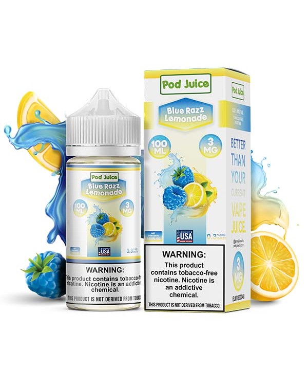 Pod Juice TFN Series 100mL - Blue Razz Lemonade