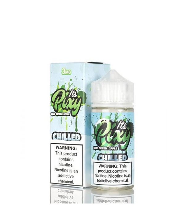 Sour Green Apple Chilled by It's Pixy E-Liquid 100ml