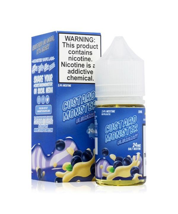 Blueberry Custard by Custard Monster Salts 30ml