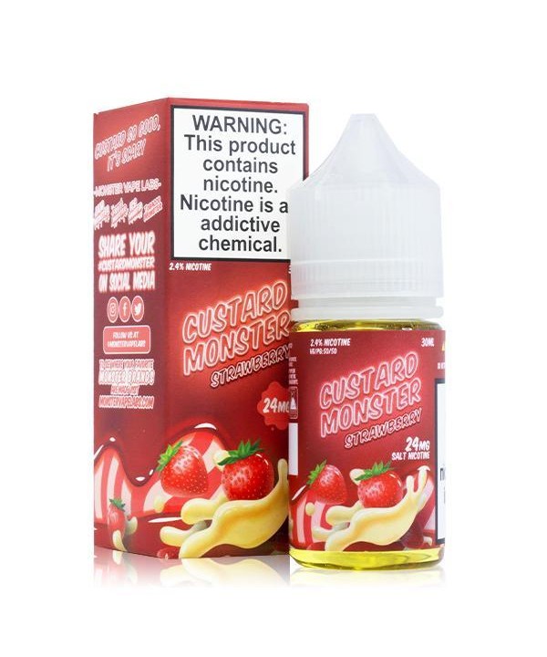 Strawberry Custard by Custard Monster Salts 30ml