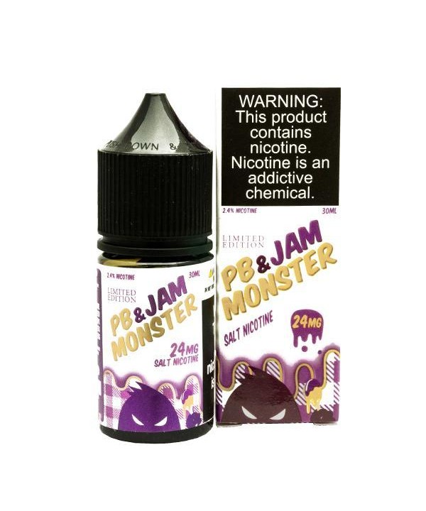 PB & Jam Grape by Jam Monster Salt Nicotine 30ml