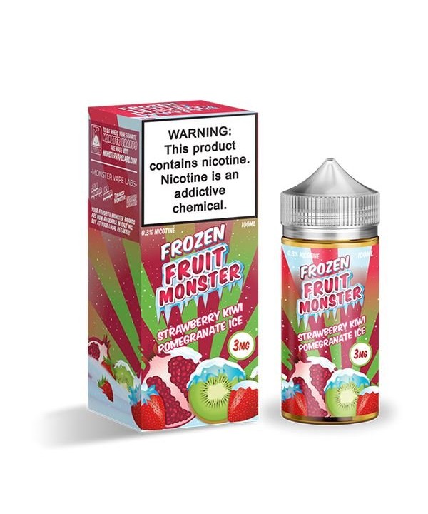 Strawberry Kiwi Pomegranate Ice By Frozen Fruit Monster E-Liquid