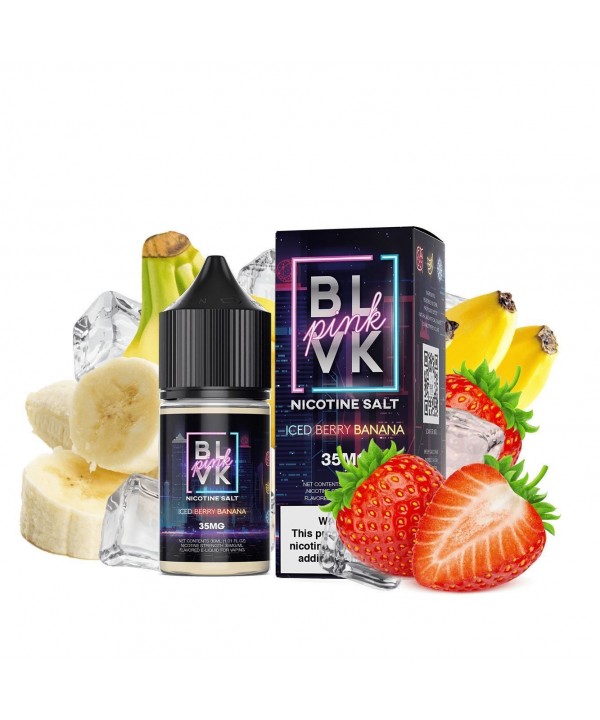 Strawberry Banana Ice (Iced Berry Banana) by BLVK Pink Salt Series 30ml