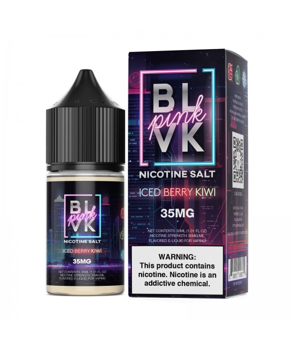 Strawberry Kiwi Ice (Iced Berry Kiwi) by BLVK Pink Salt Series 30ml