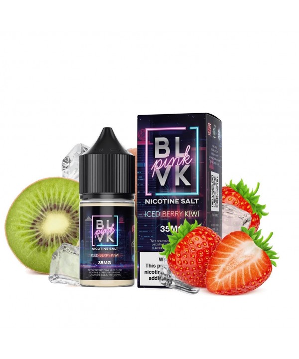 Strawberry Kiwi Ice (Iced Berry Kiwi) by BLVK Pink Salt Series 30ml