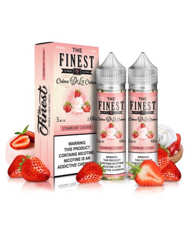 Strawberry Custard by Finest Creme De La Creme 120ML