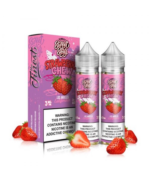 Strawberry Chew by Finest Sweet & Sour 120ML