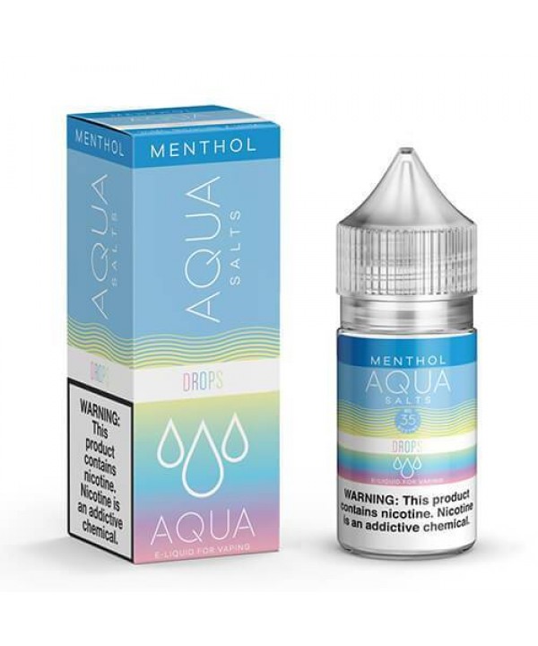 Drops Menthol by Aqua Synthetic Nicotine Salts 30M...