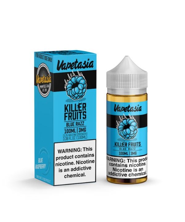 Killer Fruits Blue Razz by Vapetasia Synthetic 100...