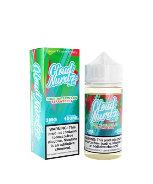 Sour Watermelon Strawberry Iced by Cloud Nurdz 100...
