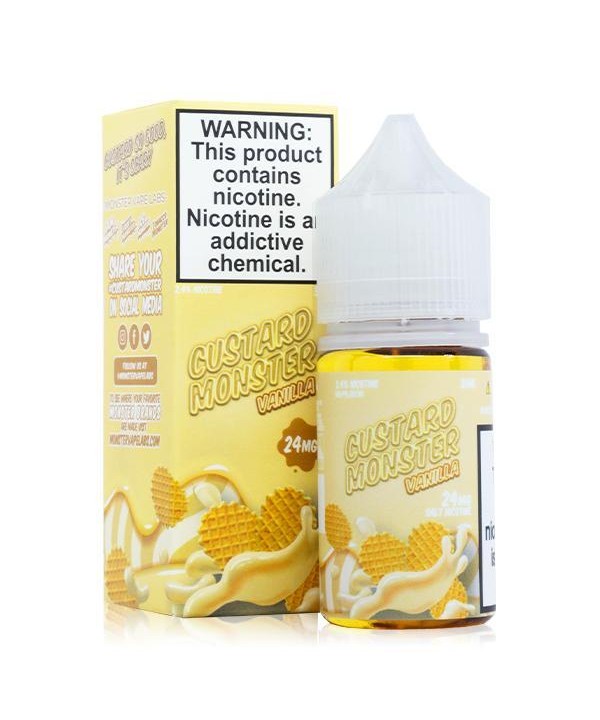 Vanilla Custard by Custard Monster Salts 30ml