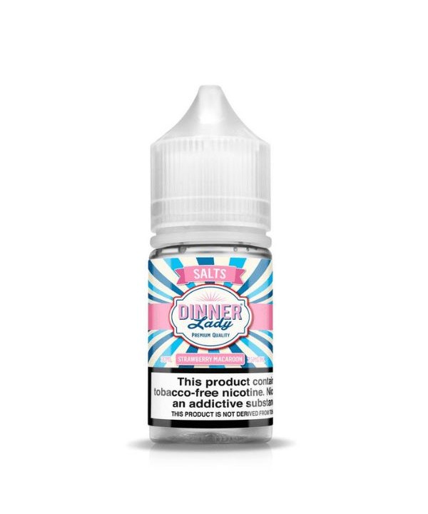 Strawberry Macaroon by Dinner Lady Tobacco-Free Nicotine Salt 30ml