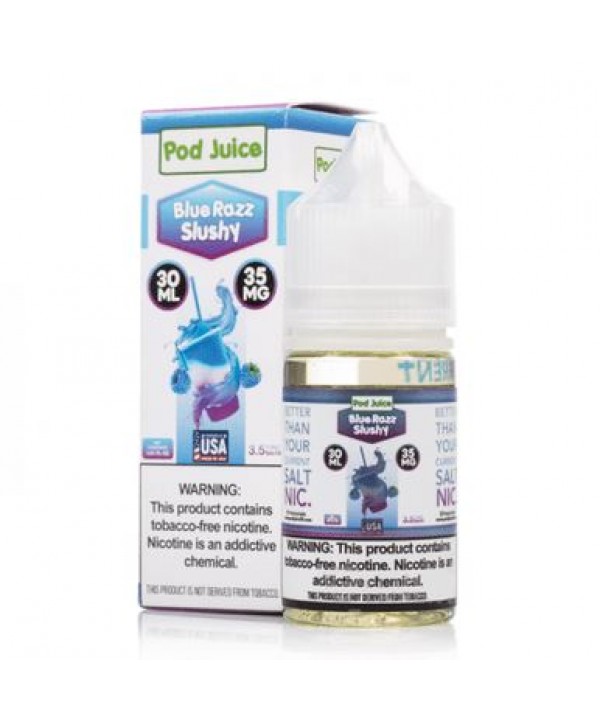 Blue Razz Slushy by Pod Juice Salt
