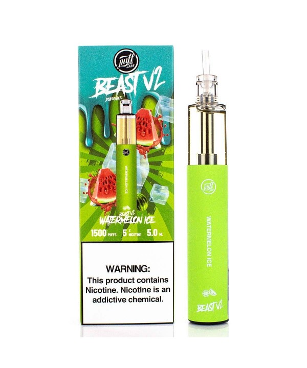 Puff Beast Bar V2 Disposable Device - 1500 Puff (Individual)