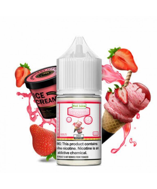 Strawberry Ice Cream by Pod Juice Salt