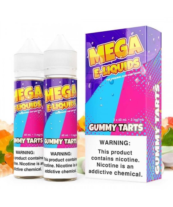 Gummy Tarts by MEGA SUB OHM SALT SERIES 2X 60ML