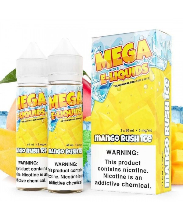 Mango Rush Ice by MEGA SUB OHM SALT SERIES 2X 60ml