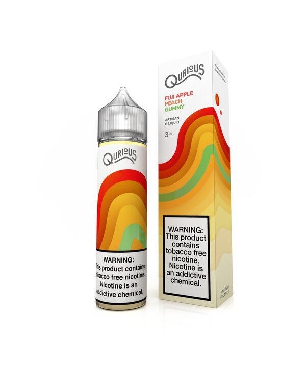 Fuji Apple Peach Gummy by Qurious Synthetic 60ml